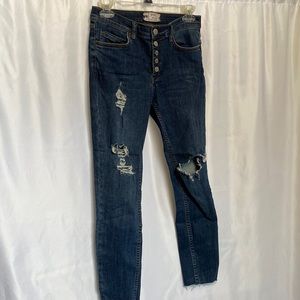 Free People Ripped Skinny Jeans